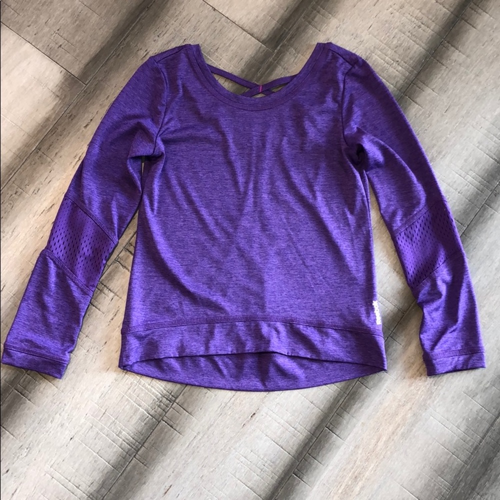 Purple athletic shirt